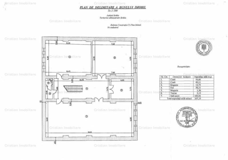 Casă cu 4 camere cu Teren 955 Mp în Central