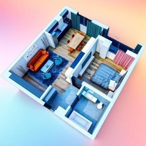 Apartament 2 camere, de vânzare în zona Vișan, Iași - 1