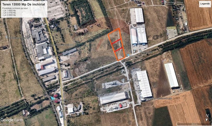Teren de inchiriat - 13.500 mp, Clinceni Centura Bragadiru-Domnesti - 10
