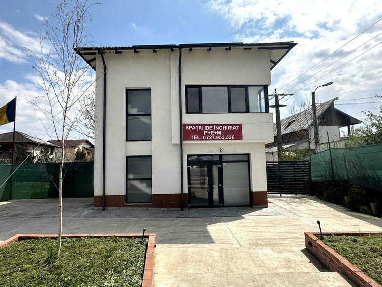 Cladire noua de inchiriat P+E+M ideal clinica / stomatologie / birouri parcare + curte - 1