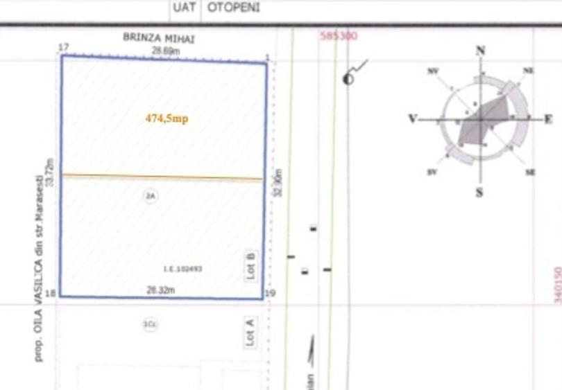 Otopeni, lot de casă de 474,5mp și deschidere 16mp, la 300m de DN1 - 5