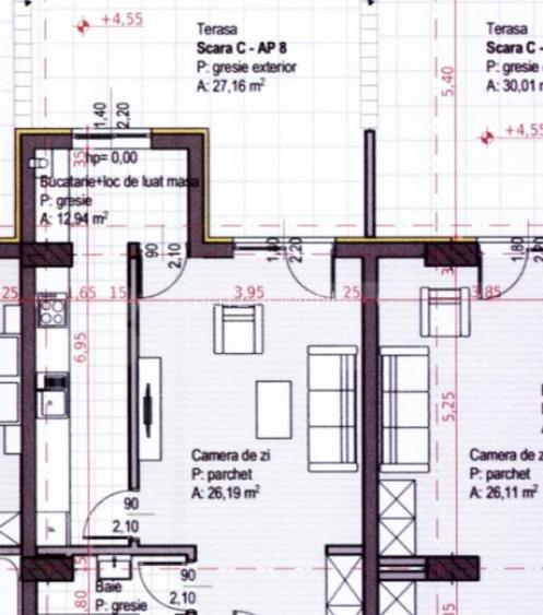 Apartament cu 1 camera, terasa generoasa, Soporului a Apartament cu 1 camera, terasa generoasa, Soporului a