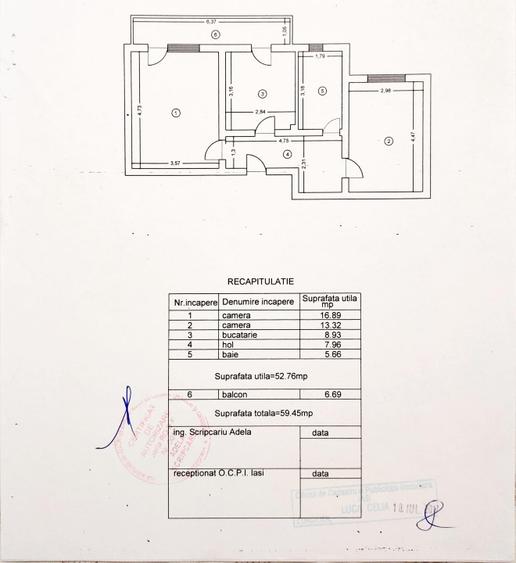 Apartament 2 camere decomandat, 60mp, utilat, geam la baie și parcare - 8