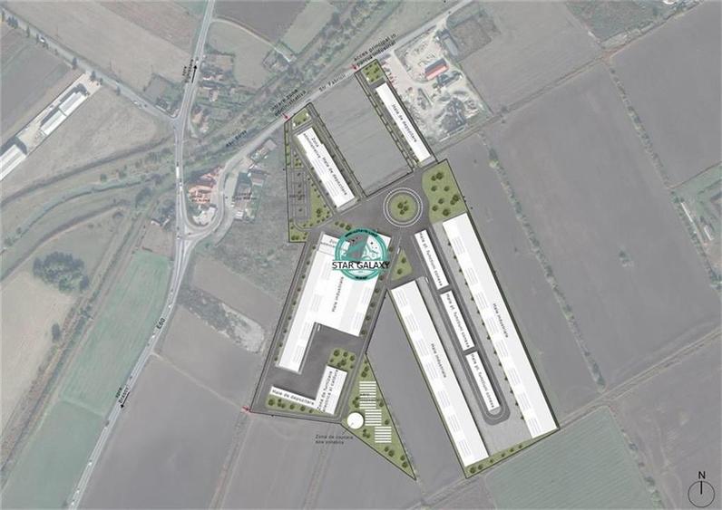 Vand teren Industrial cu suprafata de 112600 mp, zona Hanul din Ardeal - 1