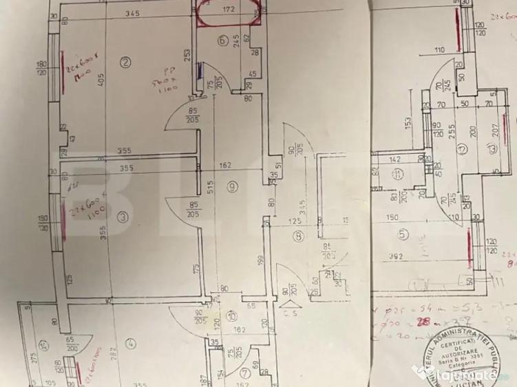 Apartament etajul 1,cu 4 camere 96,37 mp, zona Confec?ii - 1