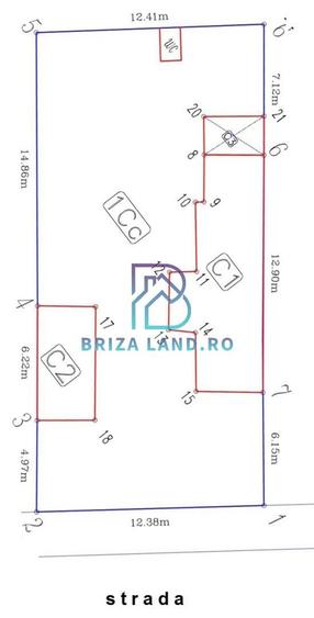 Bucurestii Noi, Laminorului, teren 322mp, d=12.38m, casa demolabila - 5