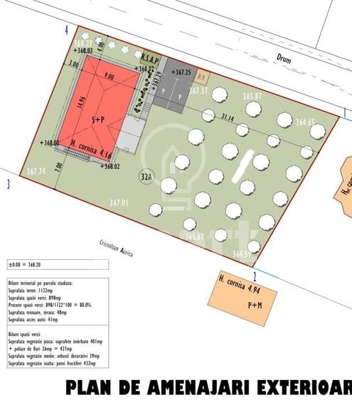 Teren plan autorizat casa individuala Borhanci 1122 mp - 3