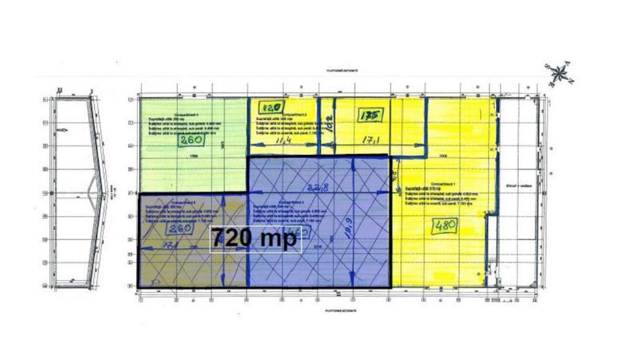 Ovidiu, EUROHALA, 720 mp., deschidere DN, standarde europene - 2