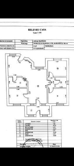 Casă individuală cu 5 camere cu Teren 885 Mp în Central