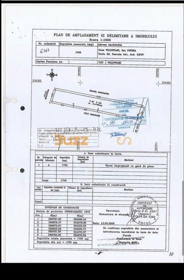 Teren Construcții intravilan de 1700 mp, în Pipera