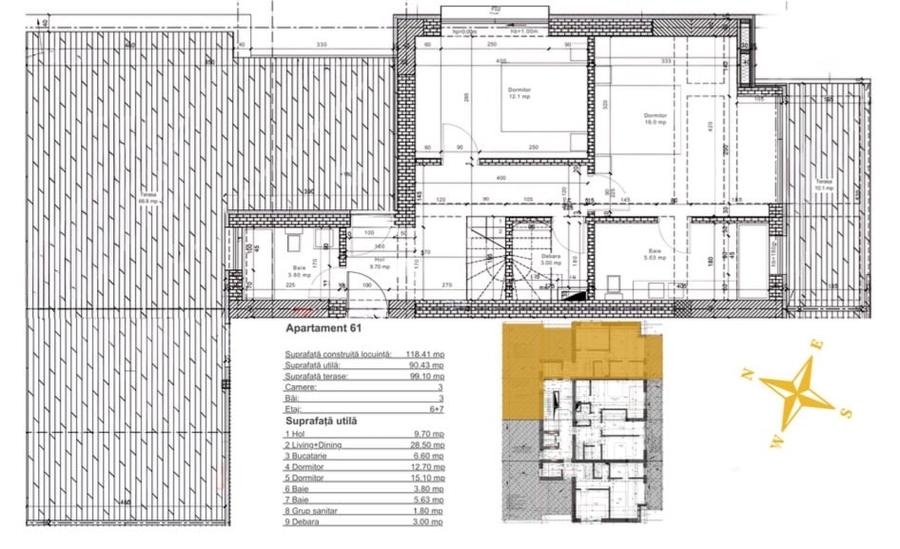 Oferta duplex de lux cu 3 camere Aviatiei - Pod Baneasa - 18