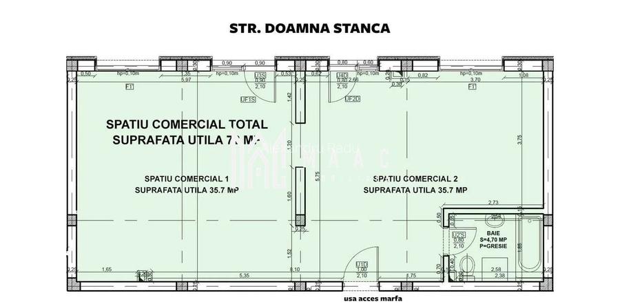 Spatiu Comercial I Parcare I 4 Vitrine I Doamna Stanca