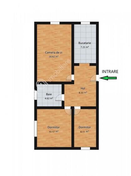Apartament cu 3 camere decomandate si pivnita zona Valea Aur - 2
