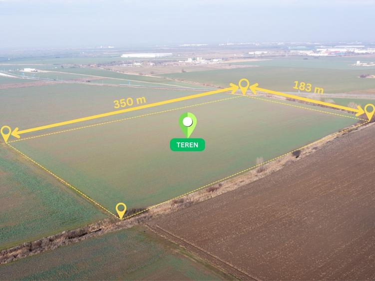 Teren | Ideal pentru Hale de Productie sau Depozitare | Comision 0% - 3