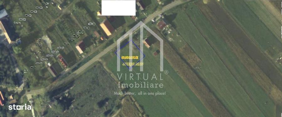 Teren intravilan de vanzare in Sibiu(Sura Mare) 1008 mp cu utilitati - 2