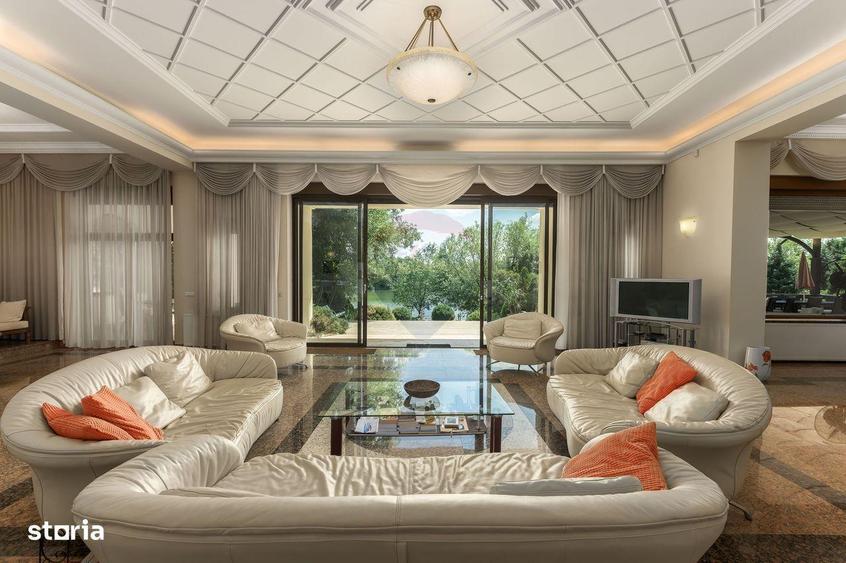 Vila neoromaneasca cu influente toscane pe malul lacului Snagov - 2