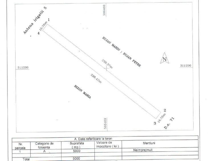 Teren Extravilan In Rate Primaverii Com. Berceni | 5000mp | #EG56E - 2