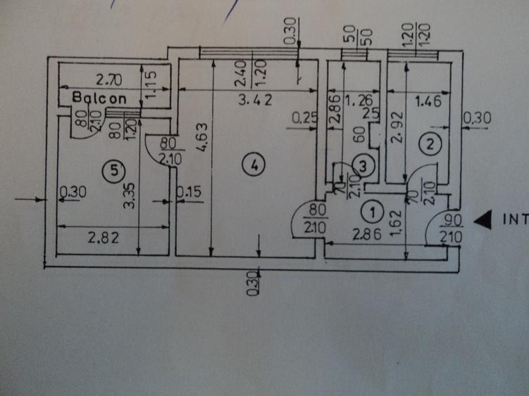 Apartament 2 camere, zona Nord ,etaj 2 - 1