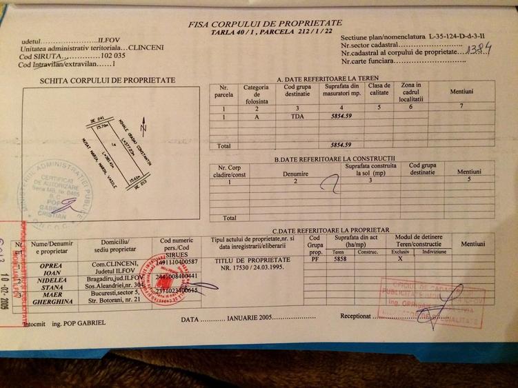 Clinceni - Ordoreanu, oportunitate investitie, teren 5855 mp - 2