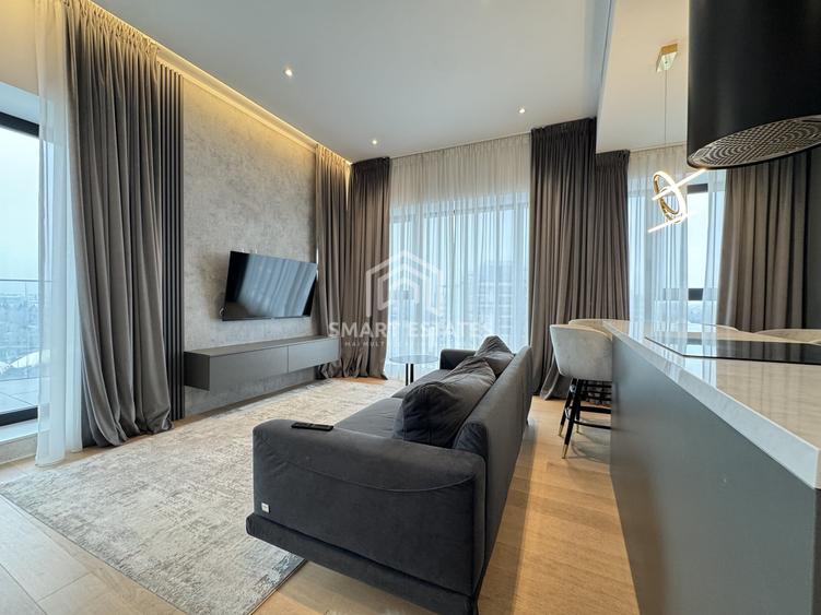 Apartament cu 4 camere, mobilat în Barbu Văcărescu