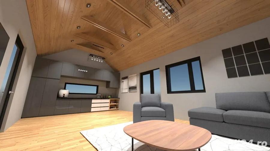 Casa moderna stil scandinav, 3 dormitoare, teren 513 mp Aduna?ii Copaceni 95.000 eur - 8