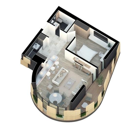 Apartament 2 camere in cladire boutique cu livrare in 2027, zona 13 Septembrie - 4