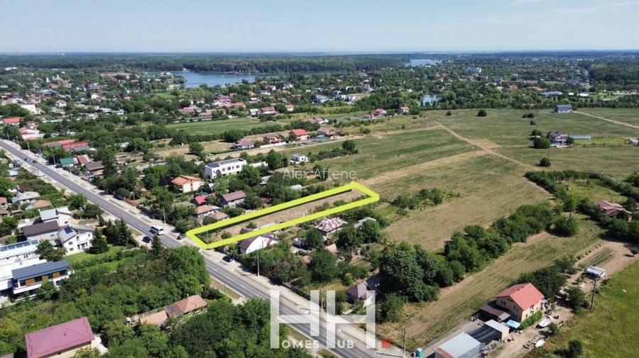 0% | Teren intravilan, 3300 mp, front 15 m | Snagov -Ghermanesti
