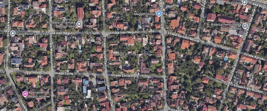 Teren de vanzare pe colt-cu doua fronturi stradale