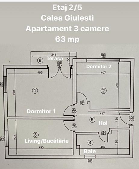 Apartament 3 camere Giulesti bloc nou Bucuresti cu parcare - 5