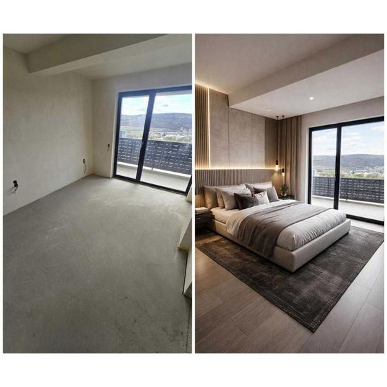 Apartament 3 camere semifinisat zona Baciu, parcare subterana, priveliste deosebita - 2