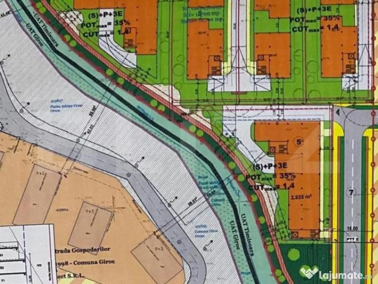 Teren intravilan, 12700mp, cu PUZ pentru blocuri, zona Brayt - 1