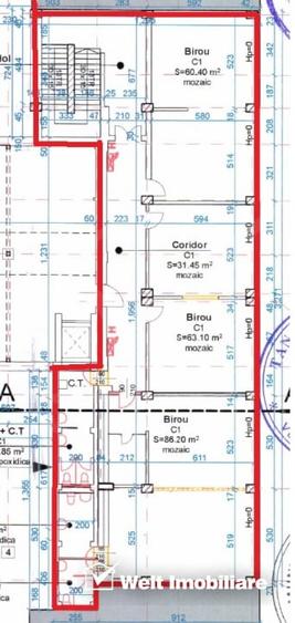 Spatiu multifunctional 270mp cladire noua Clujana - piata 1 Mai - 4