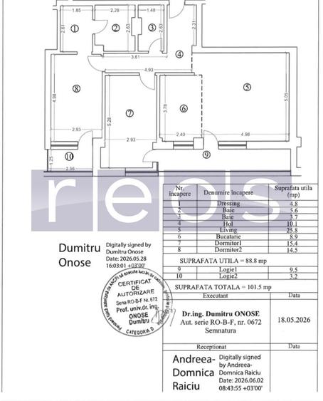 VANZARE 3 CAMERE DECOMANDAT | 90 MP UTILI | 2 BAI | 2 BALCOANE | STRAU - 15