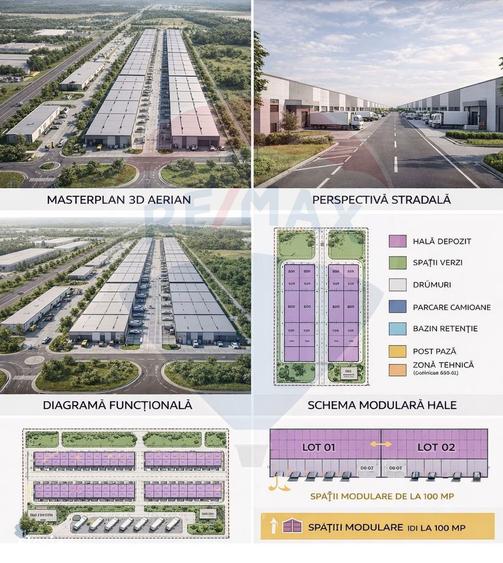Hale industriale noi de inchiriat spatii modulare 100560 mp - 5