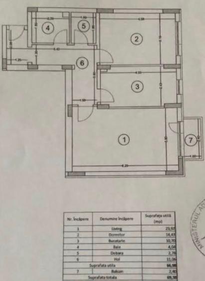 Militari Rosu Weiner Palada Apartament cu 2 camere de vanzare - 19