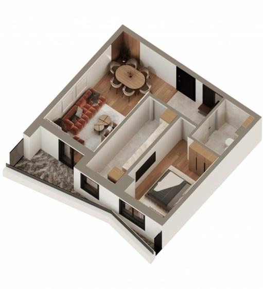 Apartament 2 camere,Complex Rezidential ,zona Dacia - 1