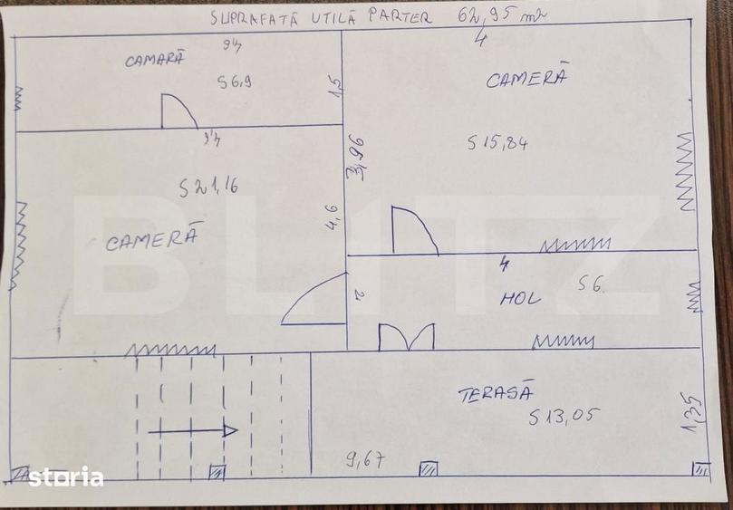 Casa taraneasca cu 180 mp utili si teren de 1360 mp, Aschileu Mare - 2