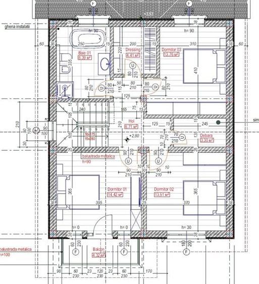 Casa Premium, 4 camere, 500 mp teren, toate utilitatile, Sanpetru-Harman - 14