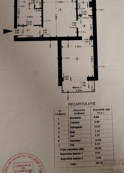 Apartament 2 camere, decomandat, 53 mp, zona 1 Mai - 1