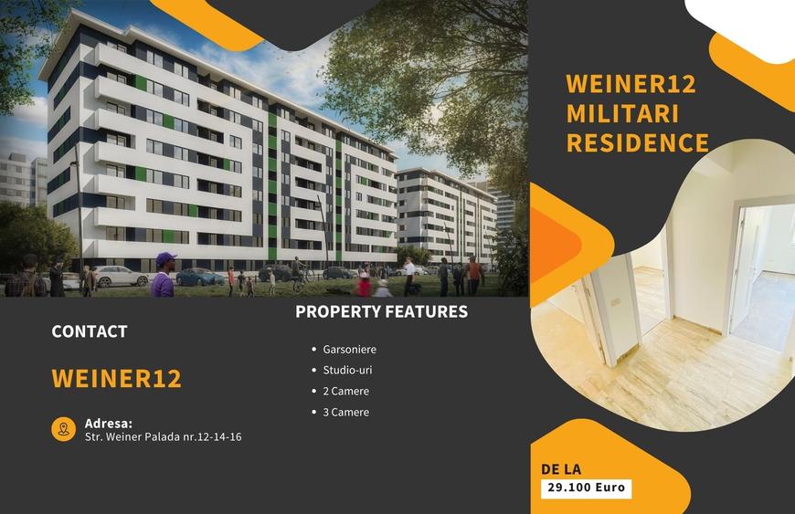 Apartamente 2 camere Weiner 12 Residence Militari Direct Dezvoltator - 1