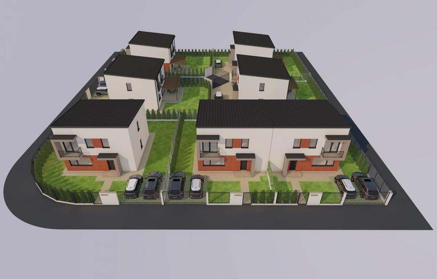 Casă individuală cu 4 camere cu Teren 345 Mp în Tunari