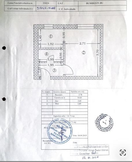 Garsoniera de vanzare in bloc mixt langa Scoala Generala nr. 1 - 1