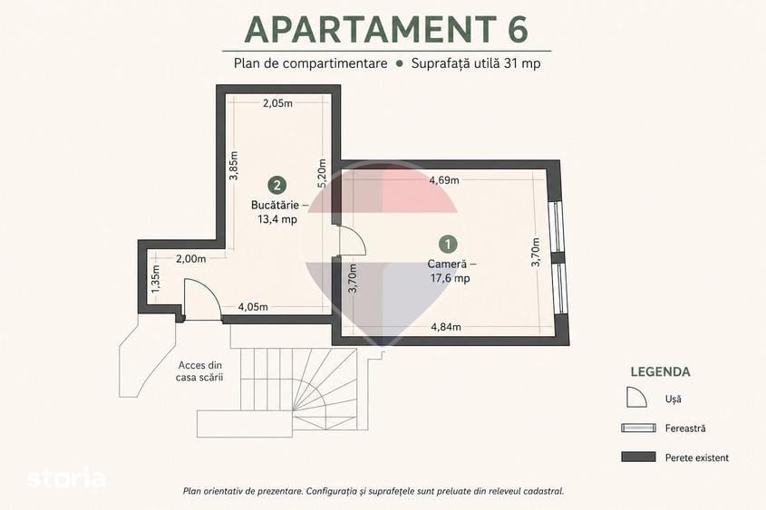 Casă cu 9 camere cu Teren 1048 Mp în Centrul Istoric