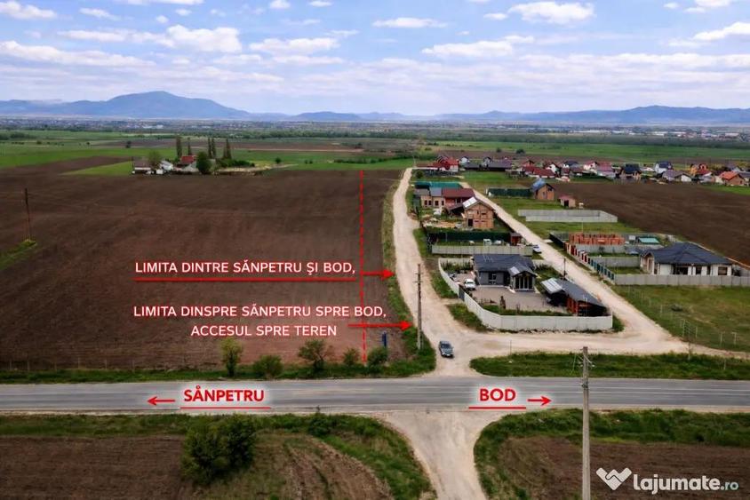 Teren de 7000 mp, în Bod