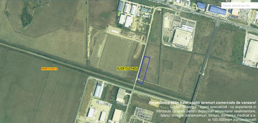 Teren industrial, de la 3000mp la 7000mp, in spate la Metro - 1