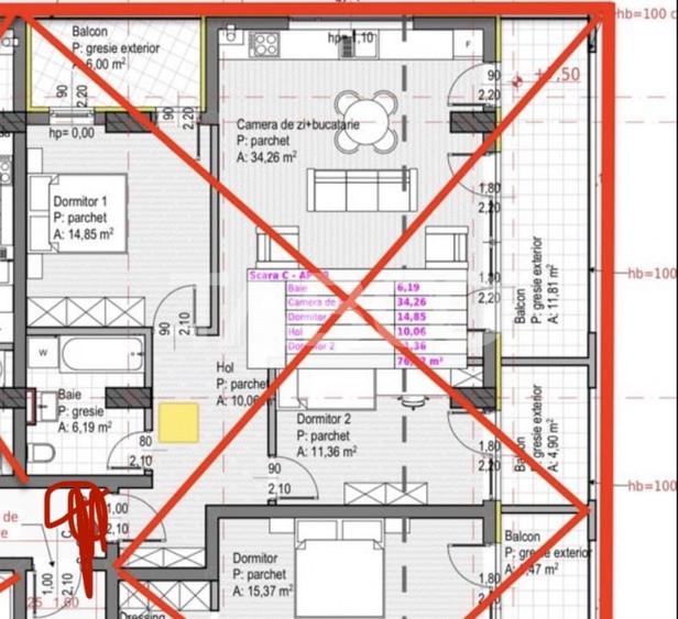 Oferta imbatabila apartament 3 camere zona Baza Sportiva Gheorgheni - 1