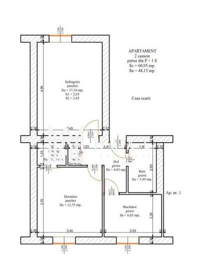 Apartament 2 camere | Parter | Decomandat | 48 MP | Turnisor - 7