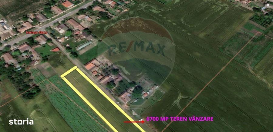 Teren de vanzare cu potential construibil 6,700mp Variasu Mare - 3