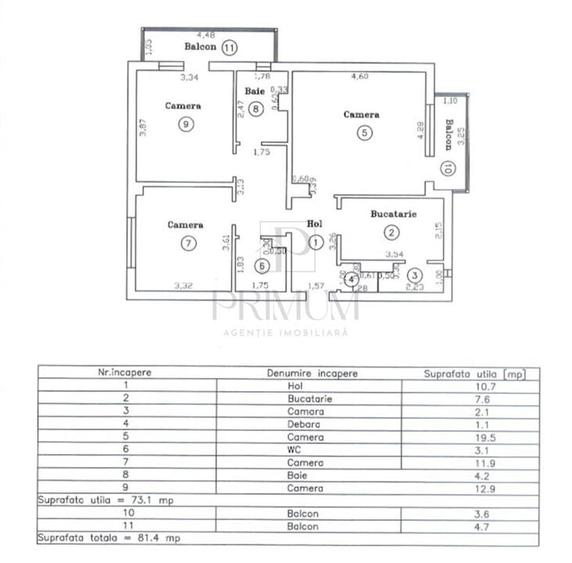 BUCOVINEI - 3 Cam - 2 Bai - Decom - Centrala Proprie - Clima - RENOVAT LUX - 19