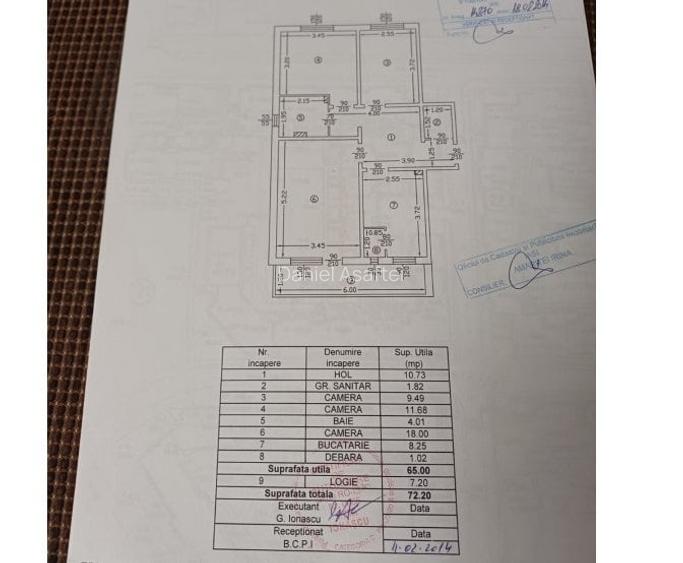 Dacia- Apartament cu 3 camere,2 bai(71mp)- 80.000 euro Dacia- Apartament cu 3 camere,2 bai(71mp)- 80.000 euro